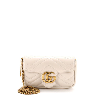 Gucci GG Marmont Flap Bag Matelasse Leather Super Mini