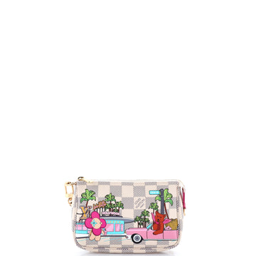 Louis Vuitton Pochette Accessoires Limited Edition Vivienne Xmas Damier Mini