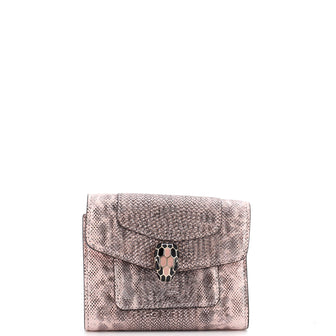 Bvlgari Serpenti Forever Trifold Wallet Karung Compact