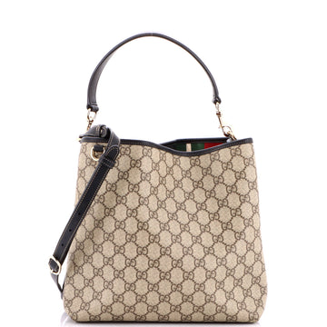 Gucci GG Emblem Bucket Bag GG Coated Canvas Medium
