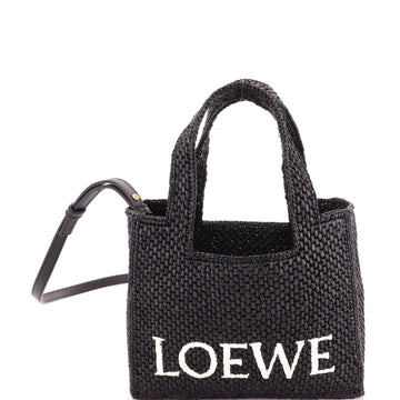 Loewe Paula's Ibiza Logo Convertible Tote Raffia Small