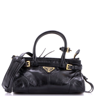 Prada Bonnie Handbag Vitello Shine Small