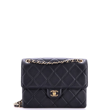 Chanel Square Compartment Flap Bag Quilted Lambskin