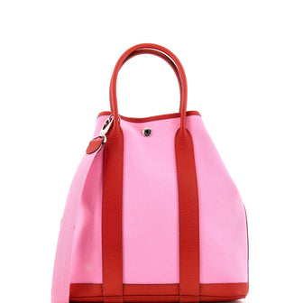 Hermes Garden File Tote Toile and Leather 28
