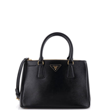Prada Double Zip Lux Tote Saffiano Leather Medium