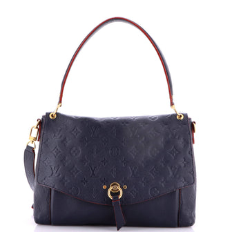 Louis Vuitton Blanche Handbag Monogram Empreinte Leather MM