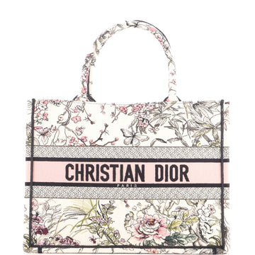 Christian Dior Book Tote Embroidered Canvas Medium