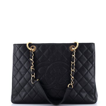 Chanel Grand Shopping Tote Quilted Caviar