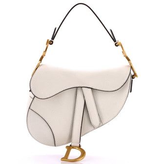 Christian Dior Saddle Handbag Leather Mini
