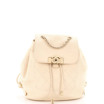 Chanel Data Center CC Flap Backpack Quilted Caviar Medium