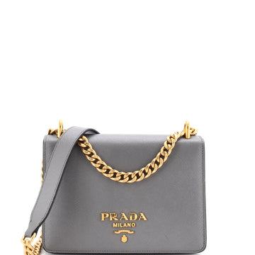 Prada Chain Flap Bag Saffiano Leather Small