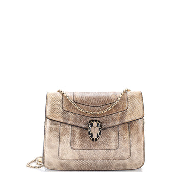 Bvlgari Serpenti Forever Crossbody Bag Metallic Karung Small