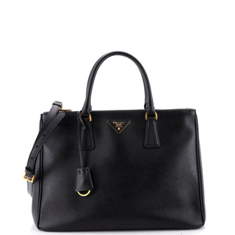 Prada Double Zip Lux Tote Saffiano Leather Large