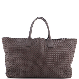Bottega Veneta Cabat Tote Intrecciato Leather Large