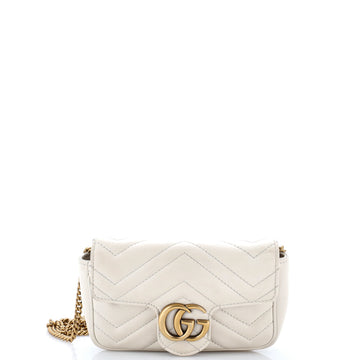 Gucci GG Marmont Flap Bag Matelasse Leather Super Mini