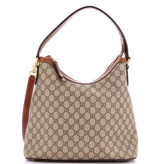 Gucci Linea A Hobo GG Coated Canvas