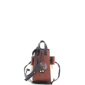Loewe Spirited Away Hammock Bag Printed Leather and Canvas Mini