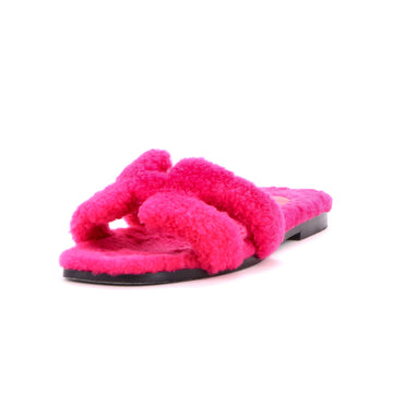 Hermes Women's Oran Sandals Shearling
