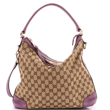Gucci Miss GG Hobo GG Canvas with Leather Small