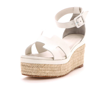 Hermes Women's Elda Wedge Espadrilles Leather