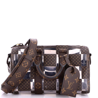 Louis Vuitton Keepall Bandouliere Bag Monogram Chess Coated Canvas and PVC 25