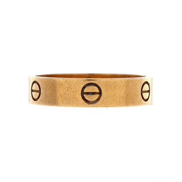 Cartier Love Band Ring 18K Yellow Gold