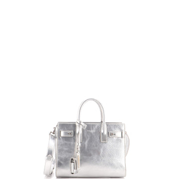 Saint Laurent Sac de Jour Souple Bag Crinkled Glazed Leather Nano