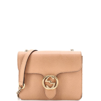 Gucci Interlocking Shoulder Bag Leather Small