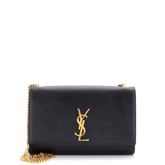 Saint Laurent Classic Monogram Crossbody Bag Grainy Leather Medium