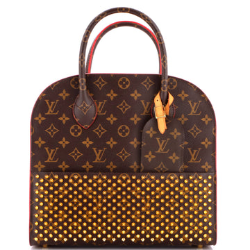 Louis Vuitton x Christian Louboutin Shopping Bag Calf Hair and Monogram Canvas