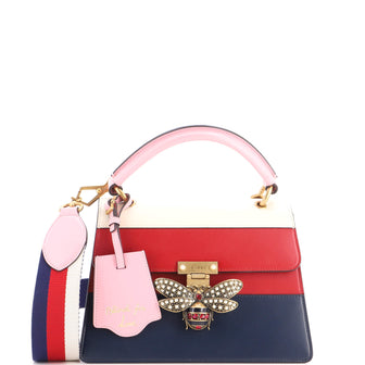 Gucci Queen Margaret Top Handle Bag Colorblock Leather Small