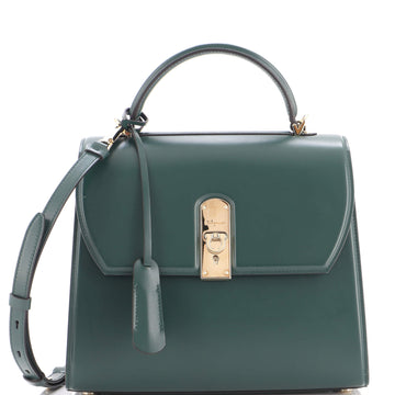 Salvatore Ferragamo Boxyz Top Handle Bag Leather Large