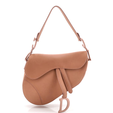 Christian Dior Ultra Matte Saddle Handbag Leather Medium