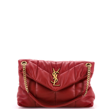 Saint Laurent Loulou Puffer Shoulder Bag Quilted Leather Small