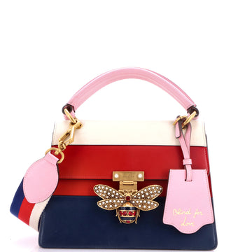 Gucci Queen Margaret Top Handle Bag Colorblock Leather Small