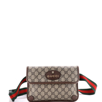 Gucci Neo Vintage Flap Belt Bag GG Coated Canvas