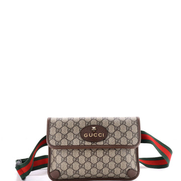 Gucci Neo Vintage Flap Belt Bag GG Coated Canvas