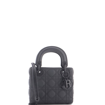 Christian Dior Ultra Matte Lady Dior Chain Bag Cannage Quilt Calfskin Mini