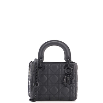 Christian Dior Ultra Matte Lady Dior Chain Bag Cannage Quilt Calfskin Mini