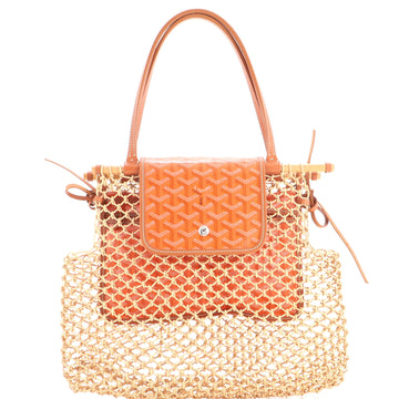 Goyard Aligre Bag Raffia Net with Coated Canvas