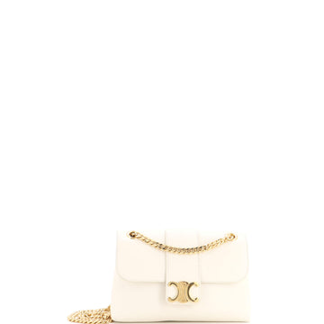 Celine Victoire Flap Shoulder Bag Leather Teen