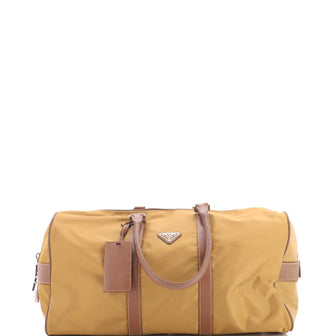 Prada Convertible Weekender Bag Tessuto with Saffiano Leather Large