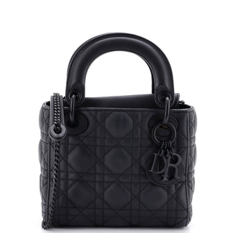 Christian Dior Ultra Matte Lady Dior Chain Bag Cannage Quilt Calfskin Mini