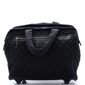 Chanel Coco Cocoon Rolling Trolley Quilted Nylon