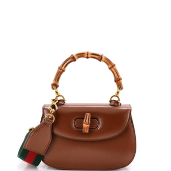 Gucci Bamboo 1947 Top Handle Bag Leather Small