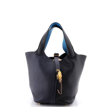 Hermes Picotin Lock Bag Tricolor Clemence PM