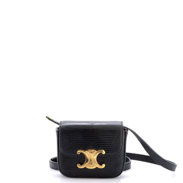 Celine Claude Shoulder Bag Lizard Mini