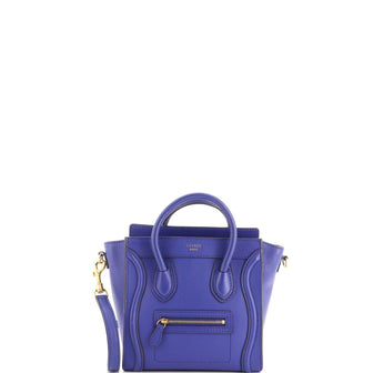 Celine Luggage Bag Grainy Leather Nano