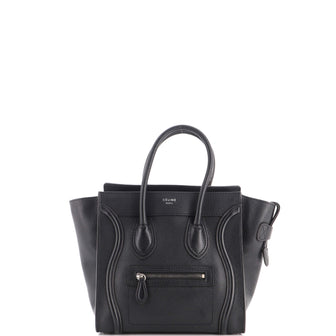 Celine Luggage Bag Grainy Leather Micro