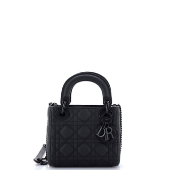 Christian Dior Ultra Matte Lady Dior Chain Bag Cannage Quilt Calfskin Mini